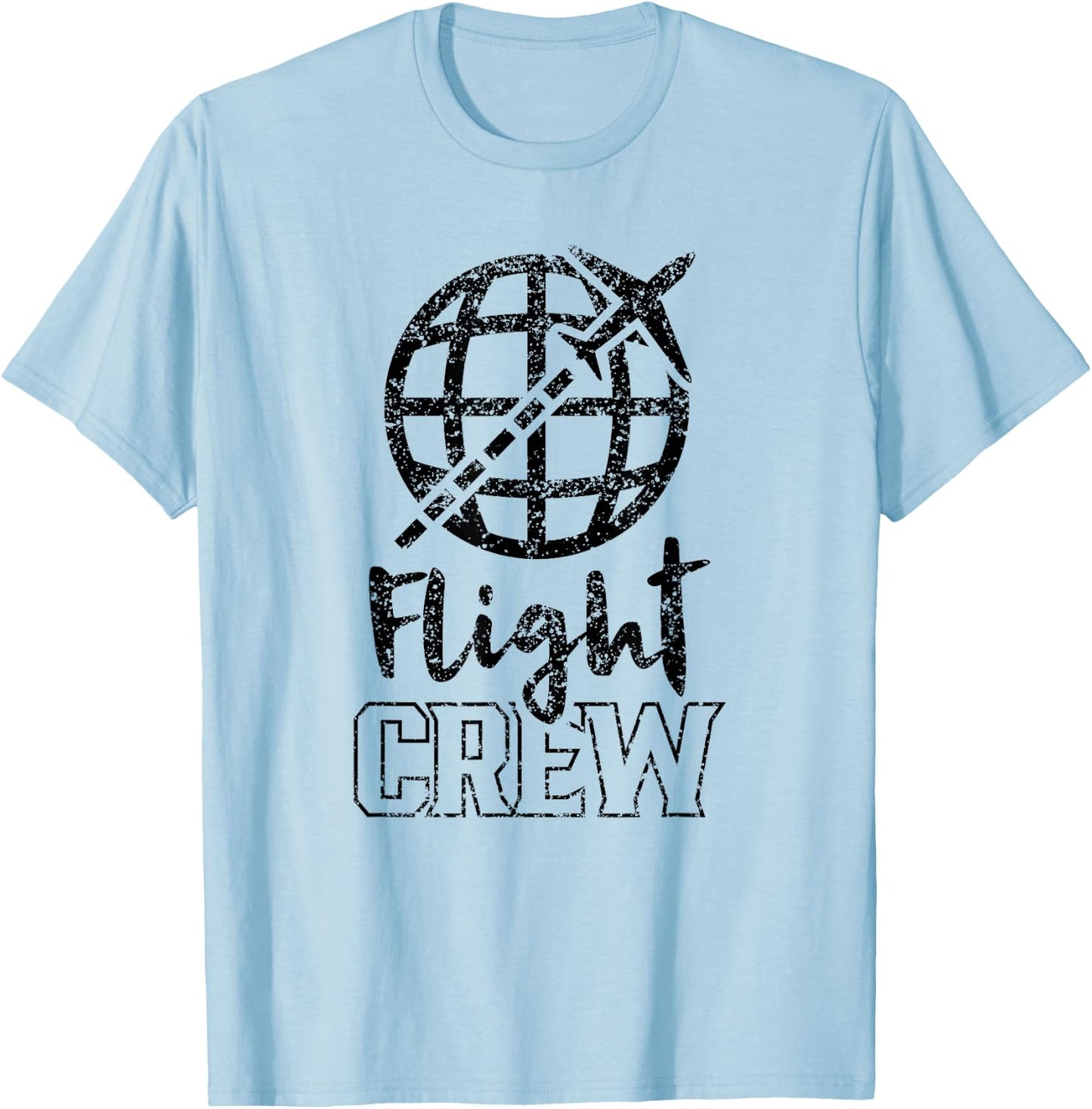 Flight Crew Cabin Crew Attendant Airplane Steward T-Shirt - T-Shirt | Light Blue