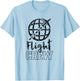 Flight Crew Cabin Crew Attendant Airplane Steward T-Shirt - T-Shirt | Light Blue