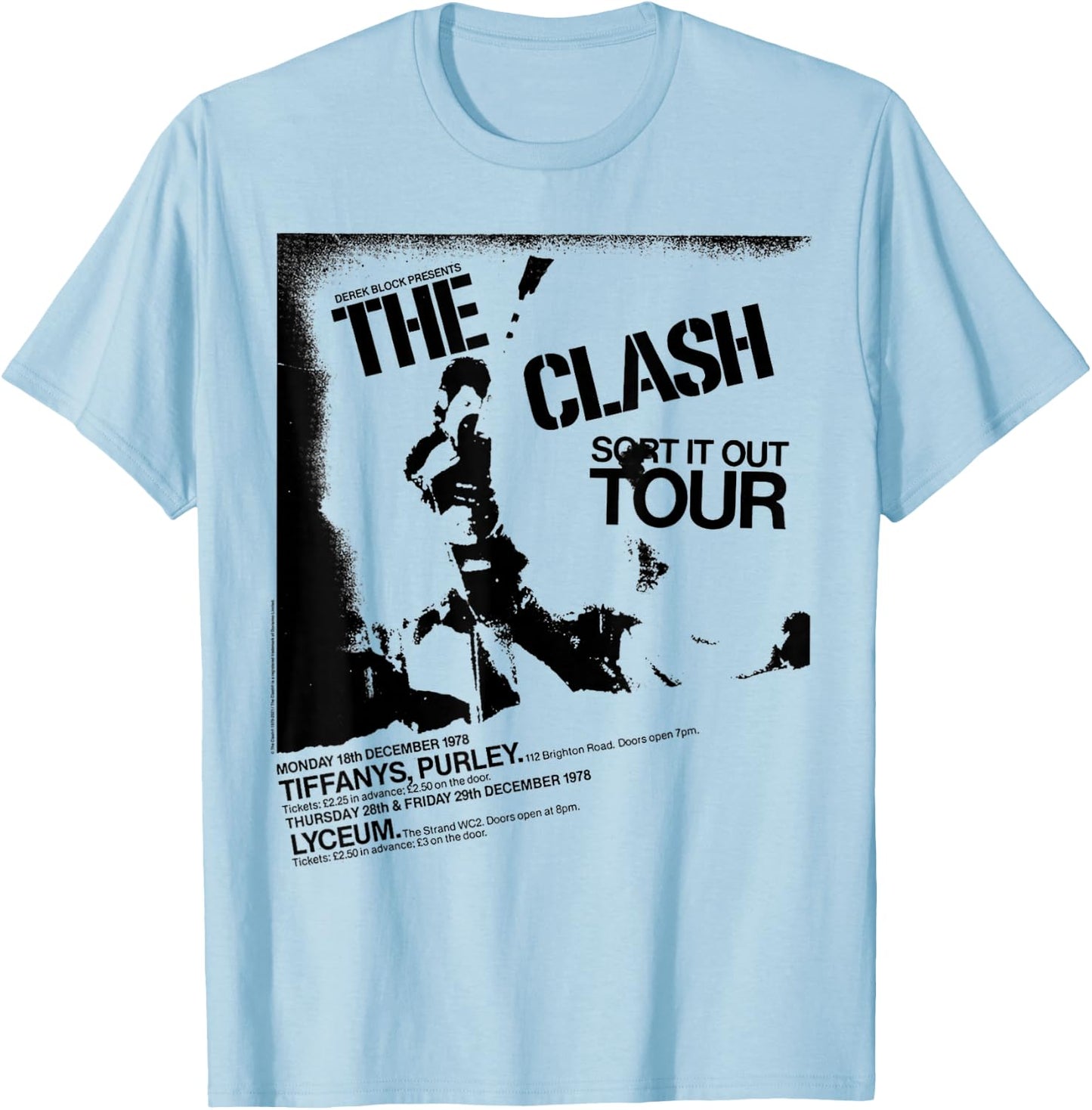 The Clash - Sort It Out Tour T-Shirt - T-Shirt | Light Blue