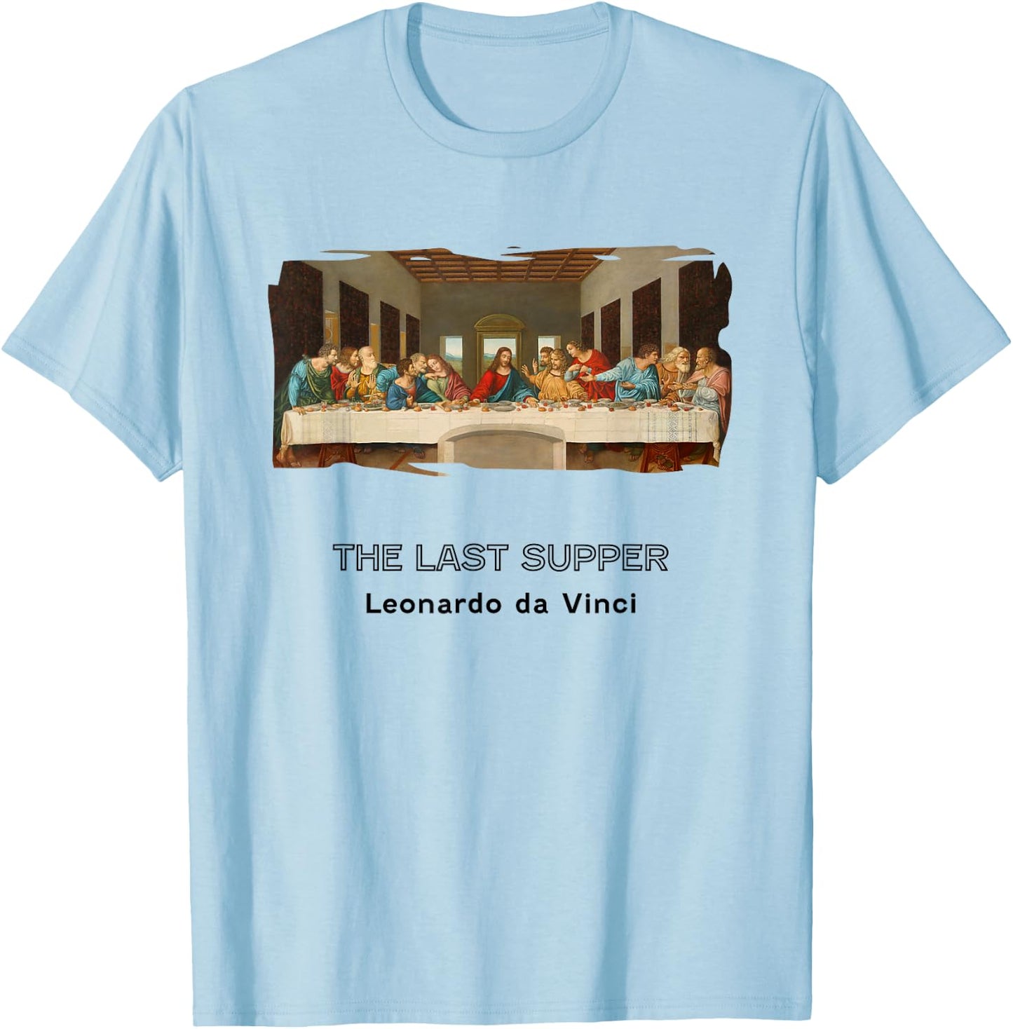 Last Supper by Leonardo daVinci T-Shirt - T-Shirt | Light Blue