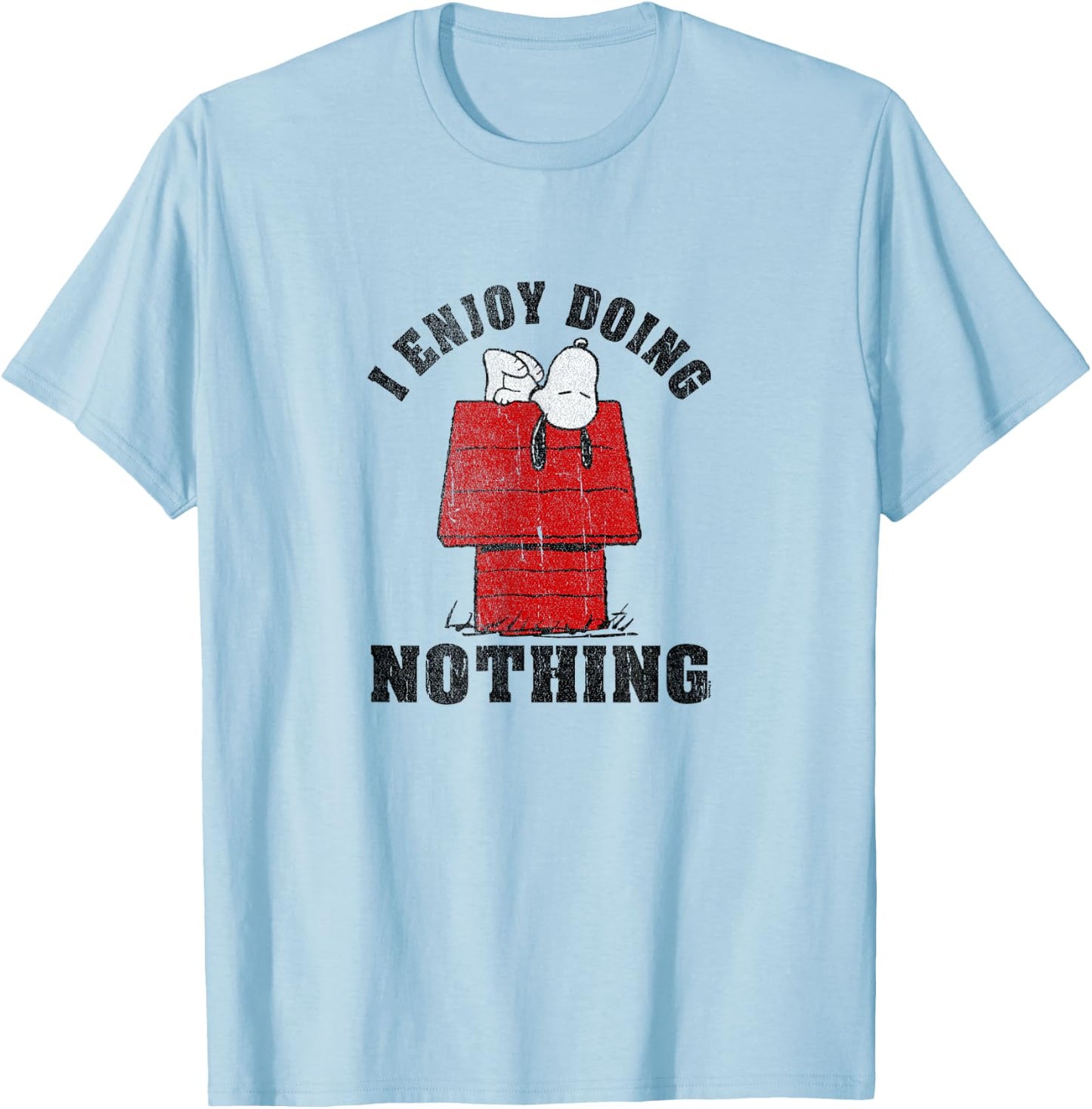 Peanuts - Snoopy I Enjoy doing Nothing T-Shirt - T-Shirt | Light Blue