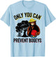 Bogey The Bear, Only You Can Prevent Bogeys Disc Golf T-Shirt - T-Shirt | Light Blue