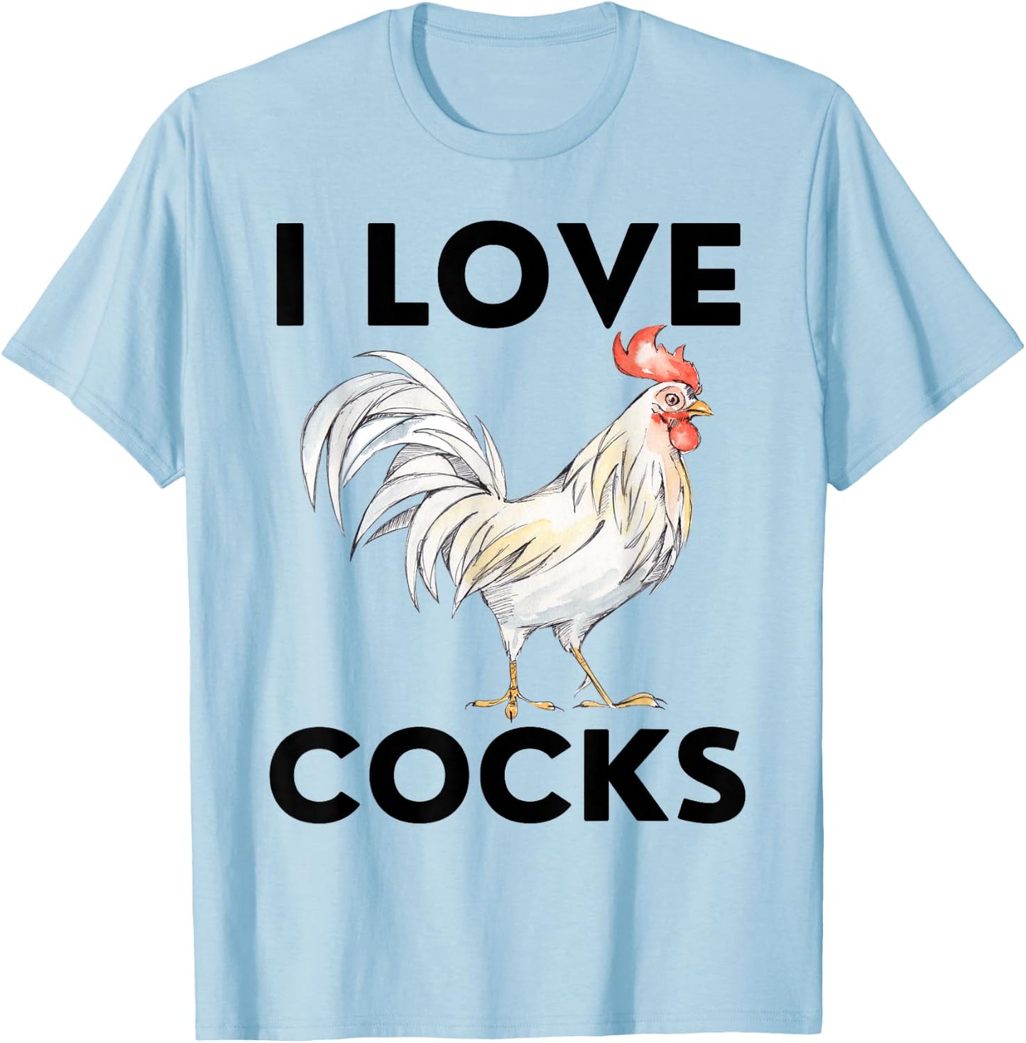Yes I Talk To Chickens Farmer Life Chicken Lover I Love Cock T-Shirt - T-Shirt | Light Blue