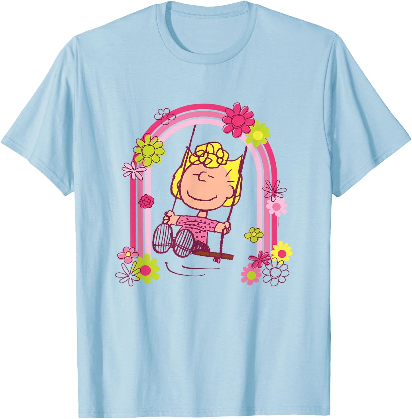 Peanuts - Sally Rainbow Swing T-Shirt - T-Shirt | Light Blue