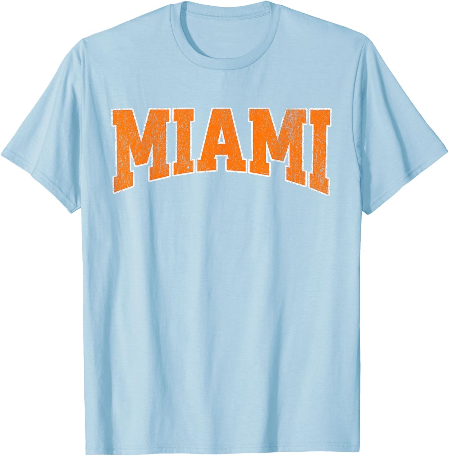 Miami Vintage City T-Shirt - T-Shirt | Light Blue