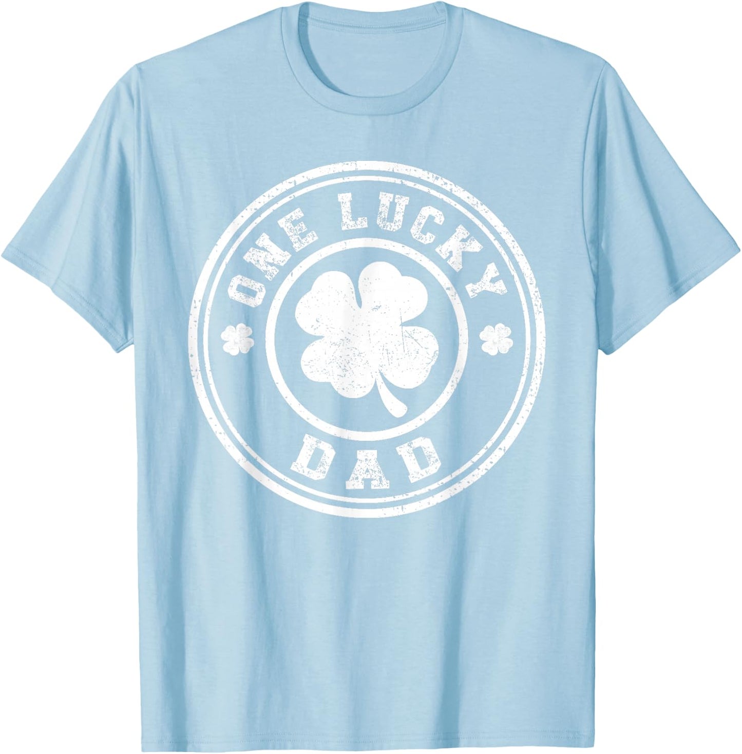 One Lucky Dad St Patricks Day T-Shirt - T-Shirt | Light Blue
