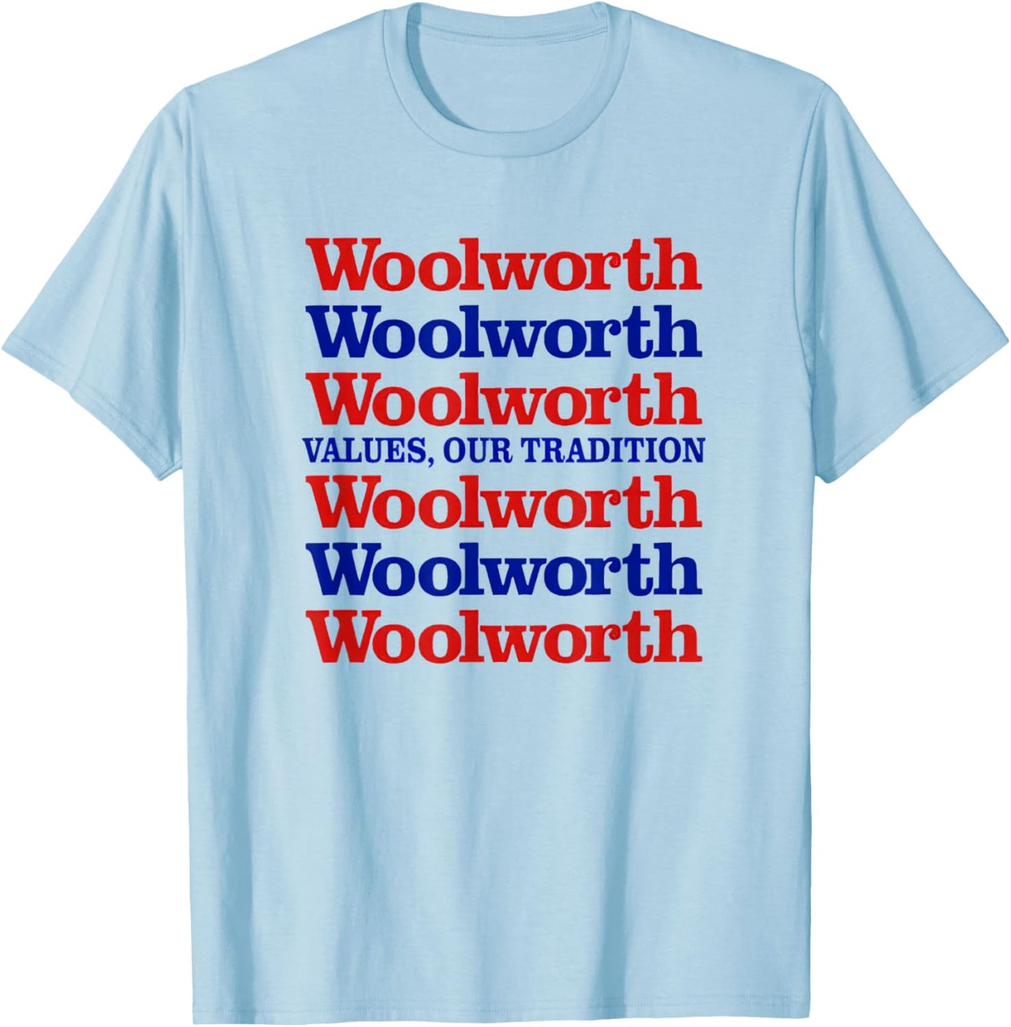 Woolworth Store Retro Vintage T-Shirt - T-Shirt | Light Blue