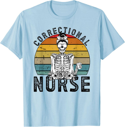 Correctional Nurse Corrections Nurse Correctional Nursing T-Shirt - T-Shirt | Light Blue