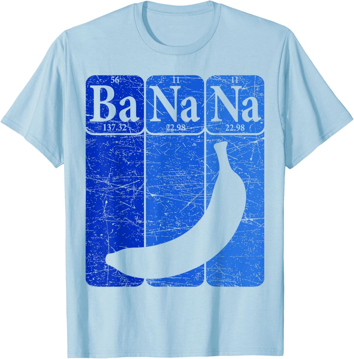 Banana Periodic Table Elements Banana Lover Fruit Nerd T-Shirt - T-Shirt | Light Blue