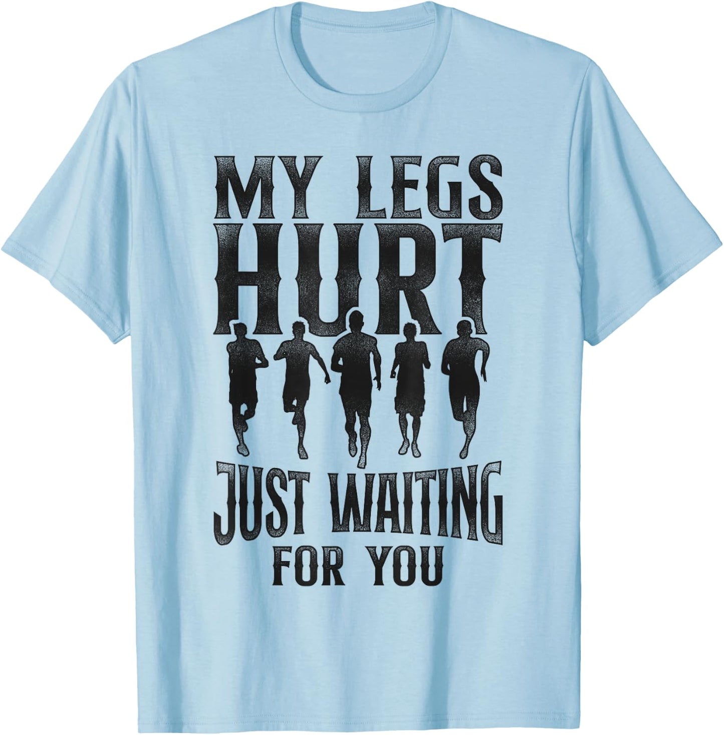 Running Runner Half Marathon Watching Spectator Vintage My T-Shirt - T-Shirt | Light Blue