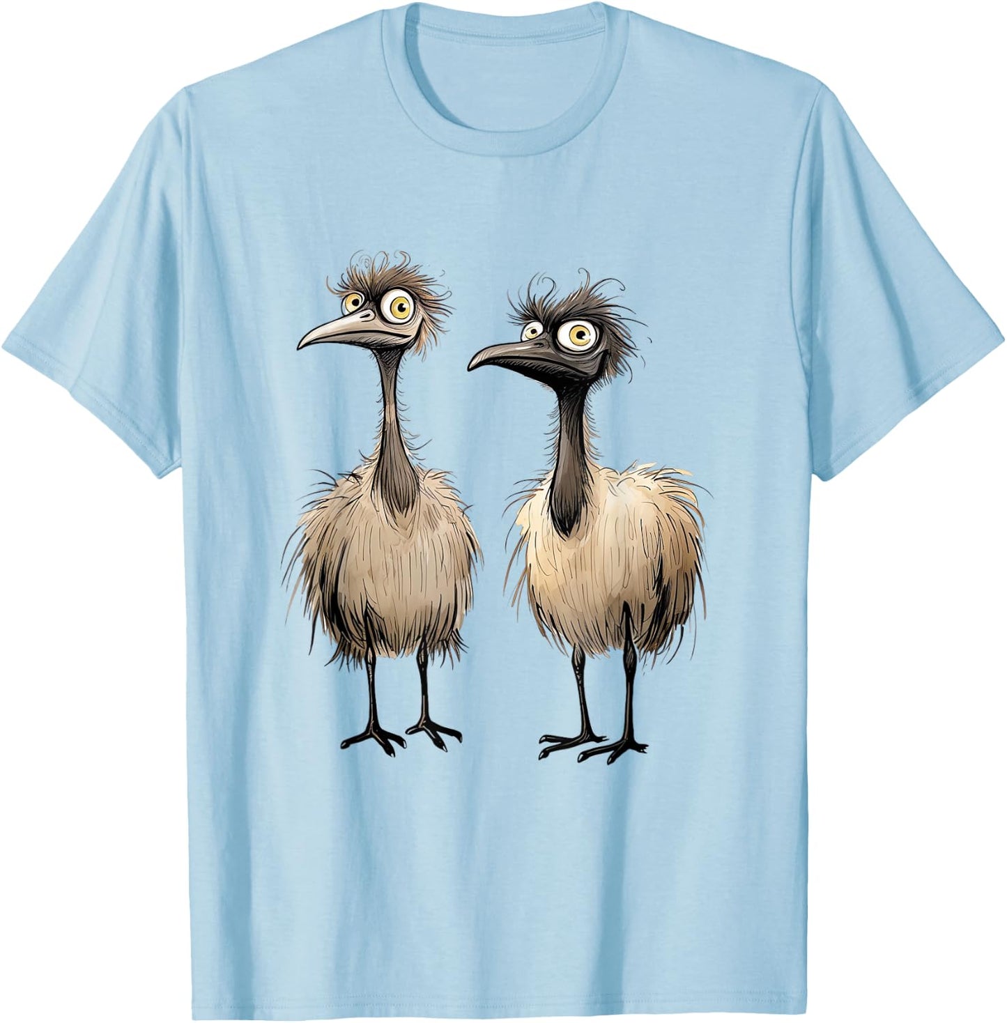 Silly Wacky Bird Shirt Coots Bird Super Funny T-Shirt - T-Shirt | Light Blue