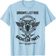 Groom's Last Ride, Retro Motorcycle Bachelor Party 2/2 Squad T-Shirt - T-Shirt | Light Blue