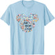 Disney Minnie Mouse Best Mom Ever Icon Flowers Mother's Day T-Shirt - T-Shirt | Light Blue