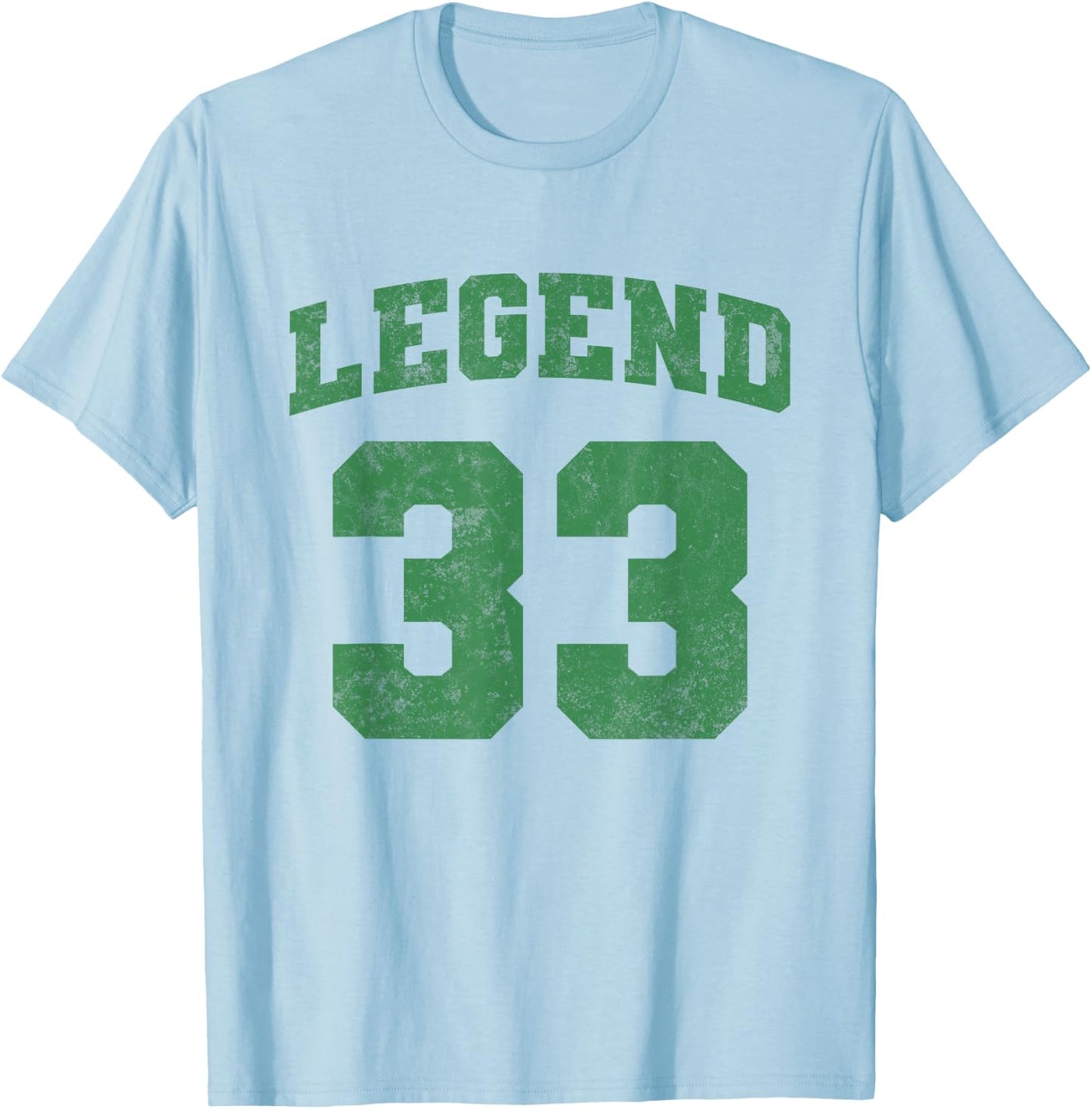 Legend 33, Grunge Sport T-Shirt - T-Shirt | Light Blue