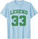Legend 33, Grunge Sport T-Shirt - T-Shirt | Light Blue