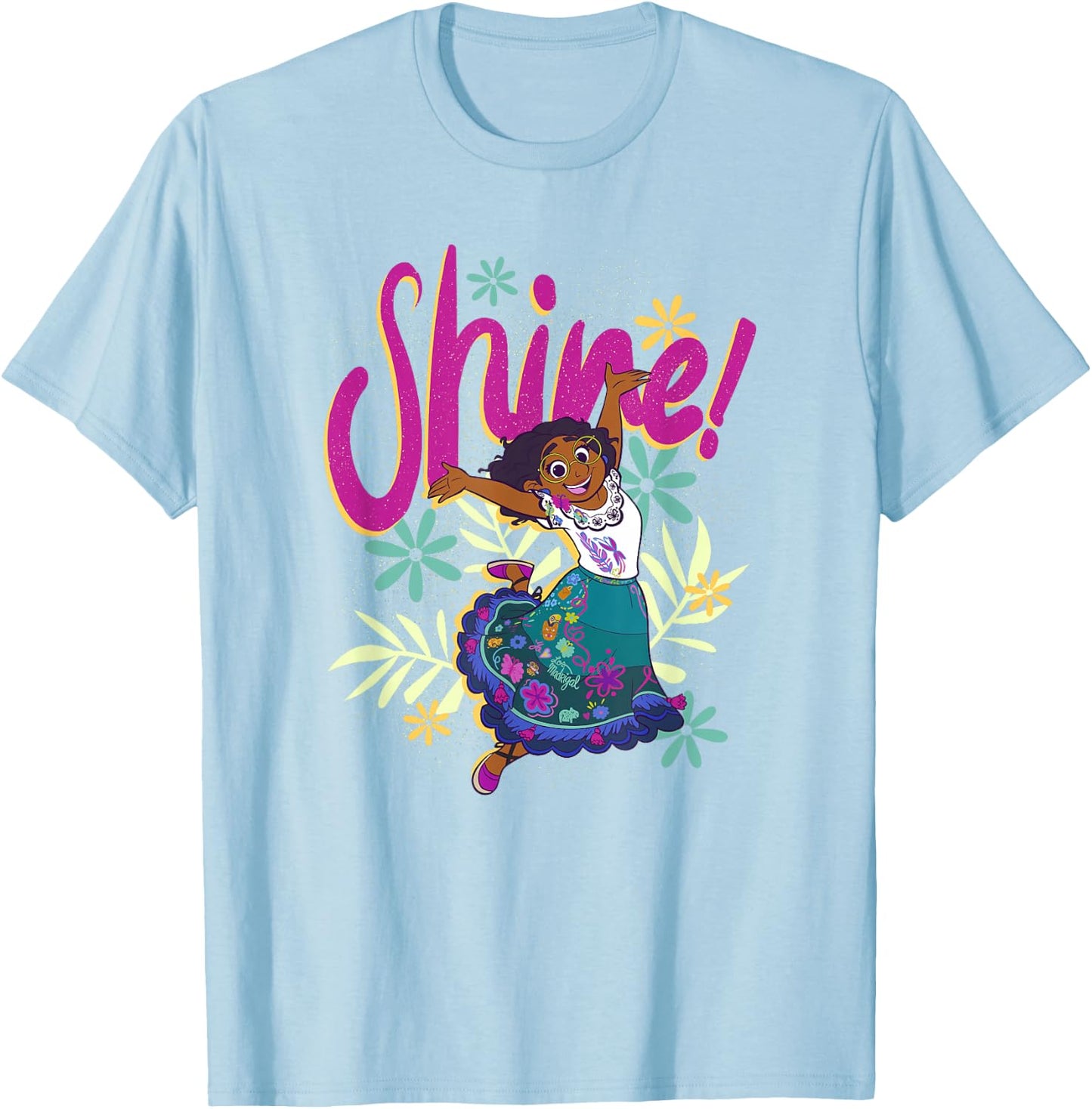 Disney Encanto Mirabel Shine Floral Dance T-Shirt - T-Shirt | Light Blue