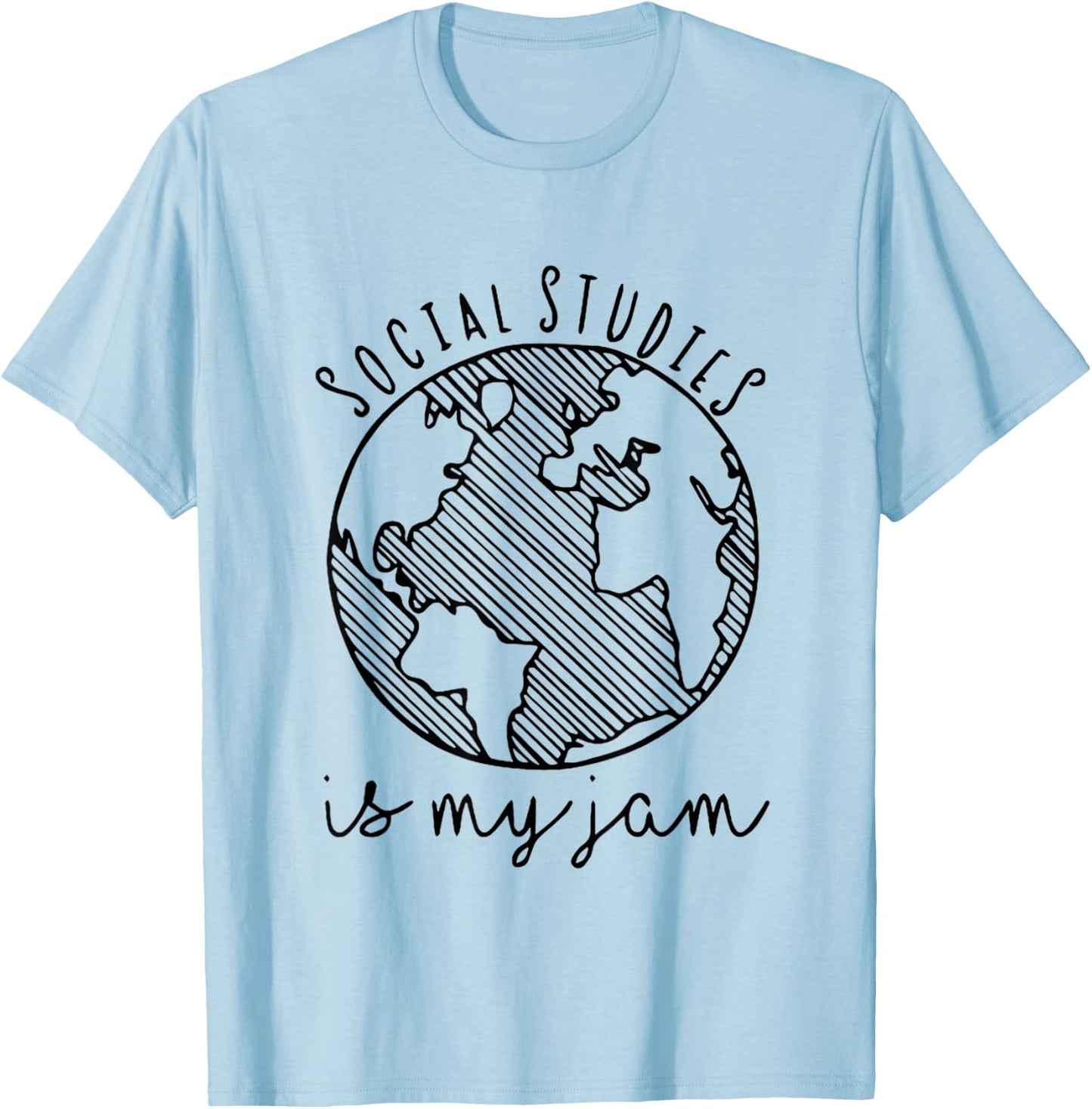 Social Studies Is My Jam History Teacher Back To School Men Women Kids T-Shirt - T-Shirt | Light Blue