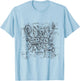 Pierce The Veil - Misadventures Cover in Black Print T-Shirt - T-Shirt | Light Blue
