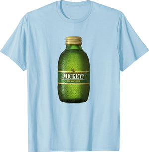 Coors Brewing Company Mickey's Fine Malt Liquor Epic Bottle T-Shirt - T-Shirt | Light Blue