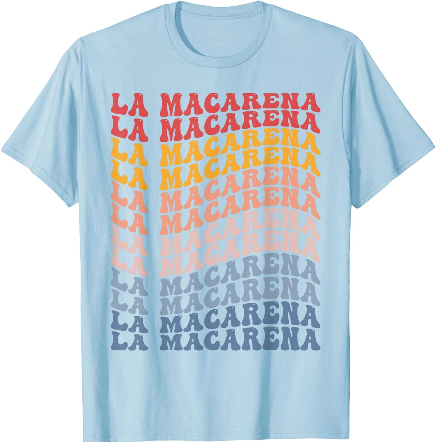 La Macarena City Groovy Retro T-Shirt - T-Shirt | Light Blue
