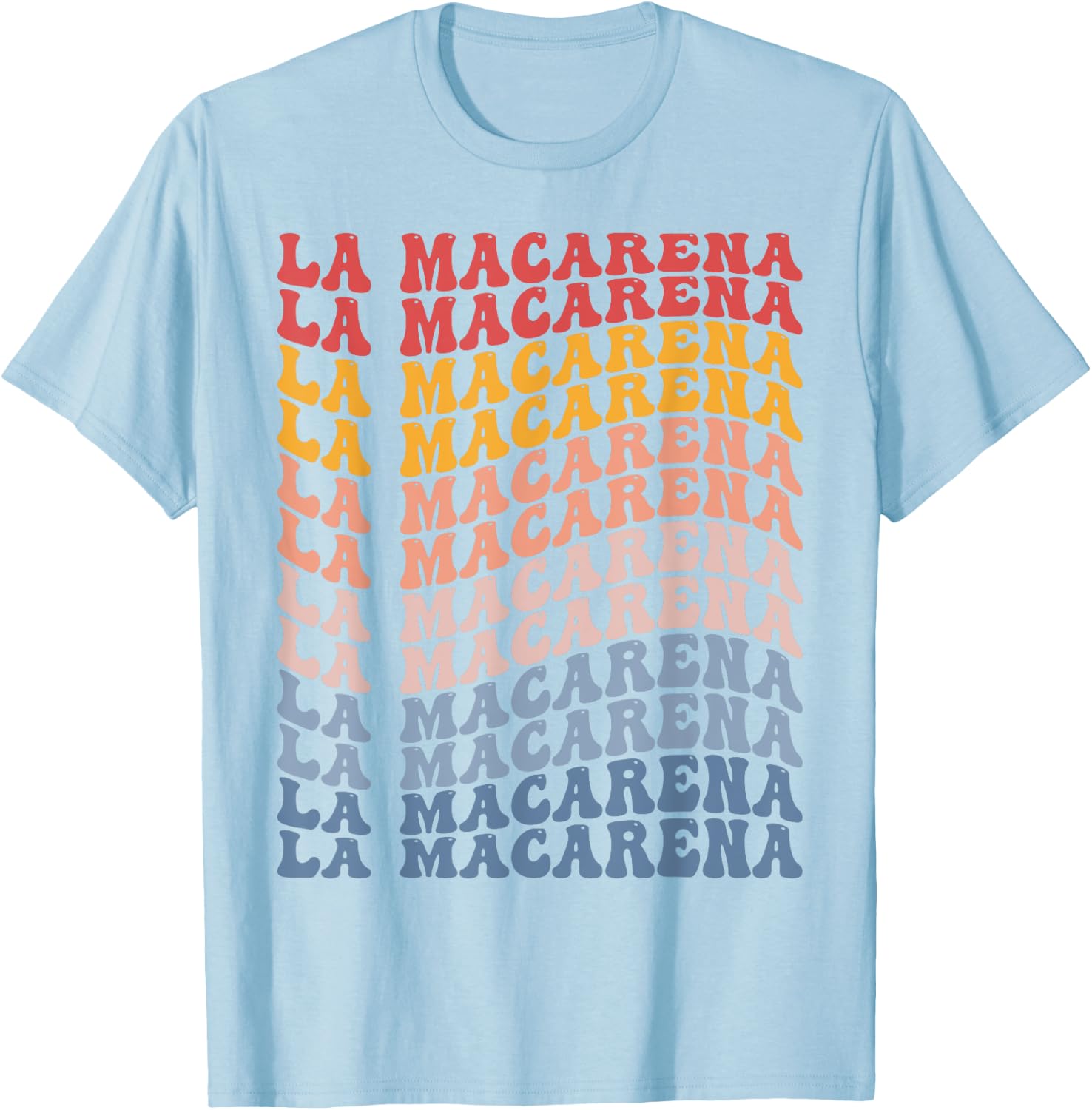 La Macarena City Groovy Retro T-Shirt - T-Shirt | Light Blue