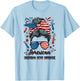 4th Of July Neuro ICU Nurse American Flag Neuro ICU Nursing Men T-Shirt - T-Shirt | Light Blue
