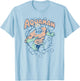Aquaman Vintage Retro Bubbles T-Shirt - T-Shirt | Light Blue