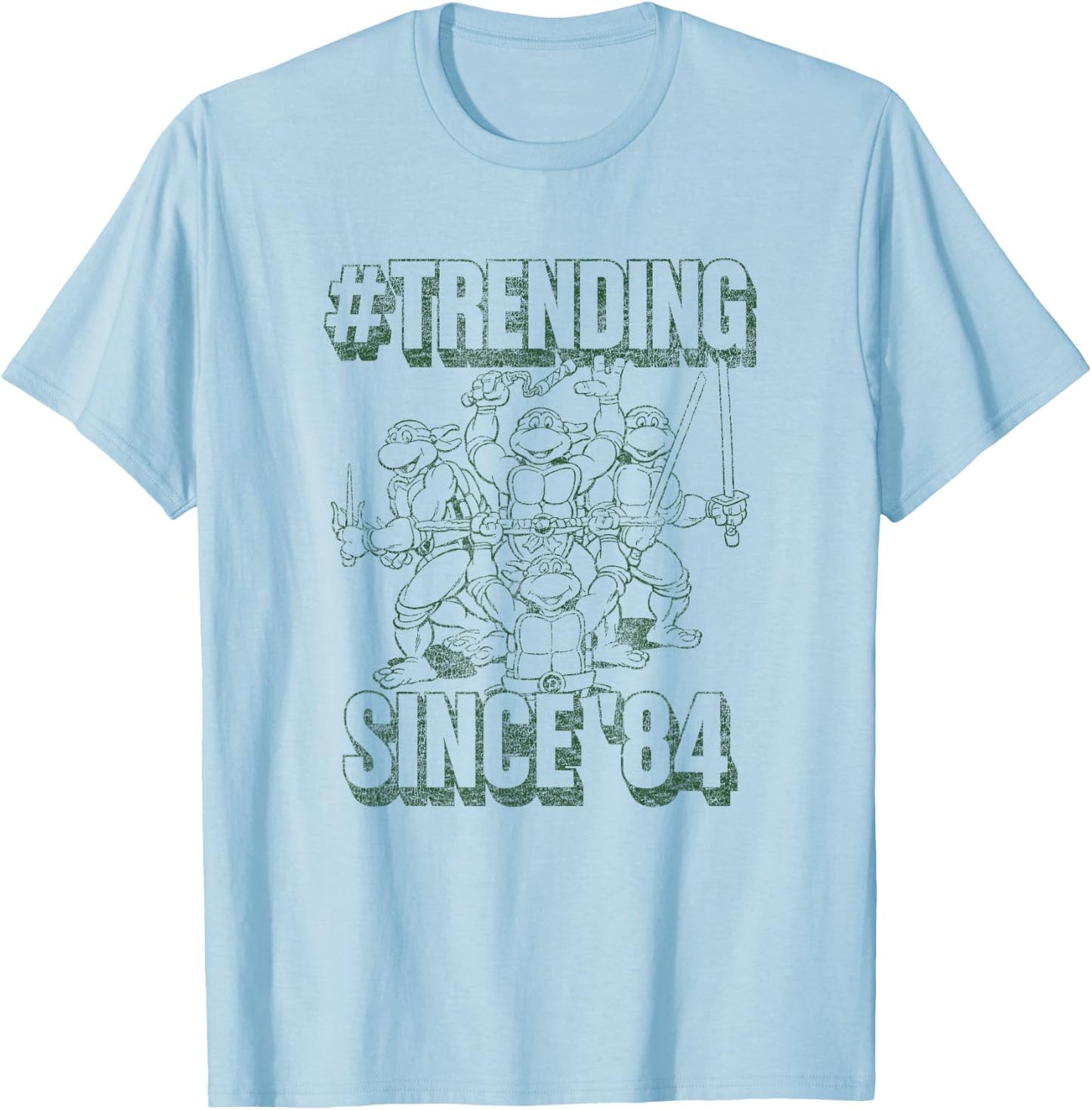 Teenage Mutant Ninja Turtles Vintage Training Since 1984 T-Shirt - T-Shirt | Light Blue