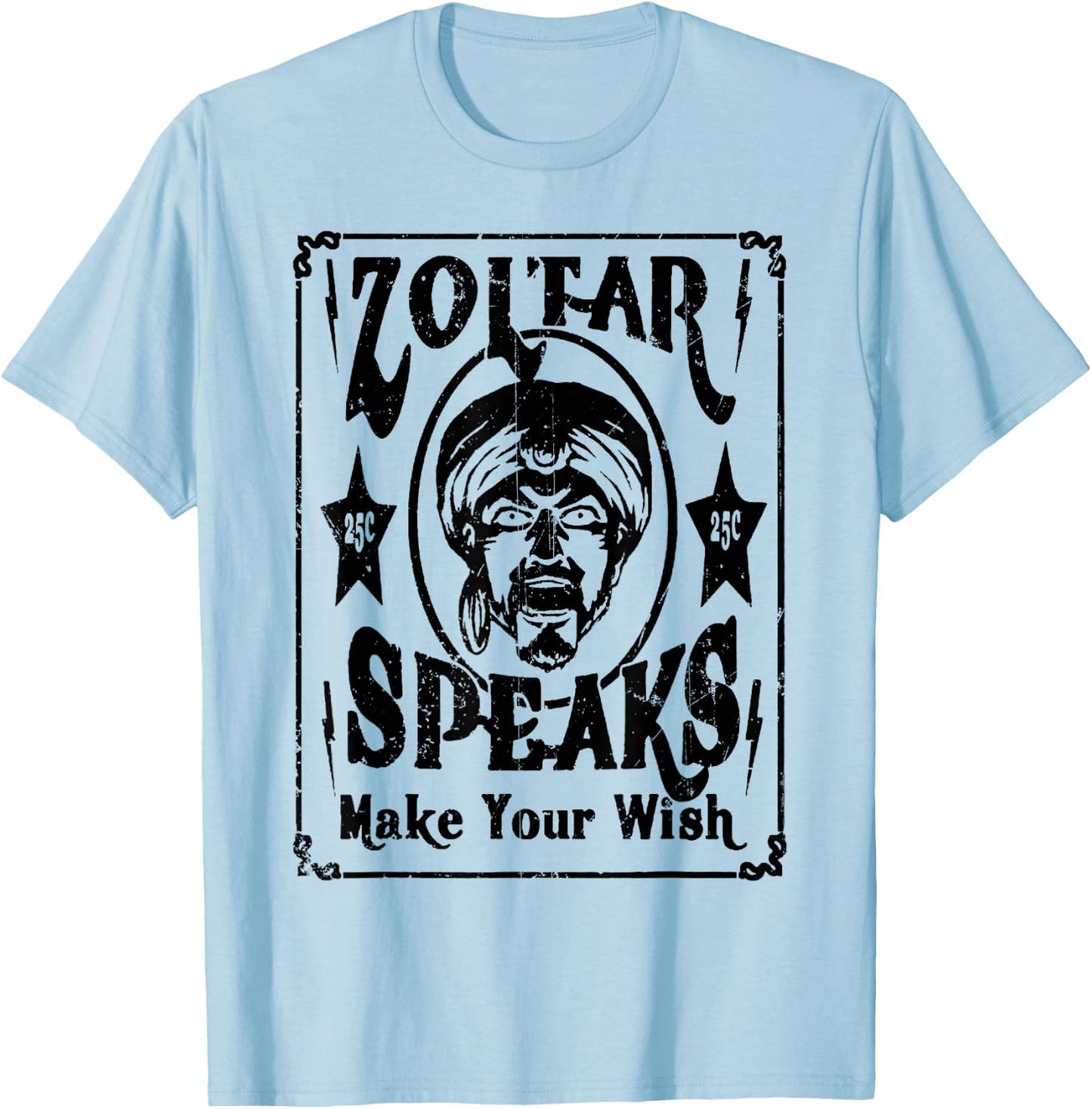 Vintage Zoltar Speaks Make Your Wish T-Shirt - T-Shirt | Light Blue