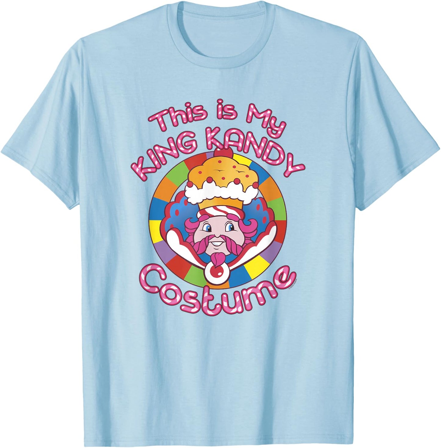 Candy Land Halloween This Is My King Kandy Costume T-Shirt - T-Shirt | Light Blue