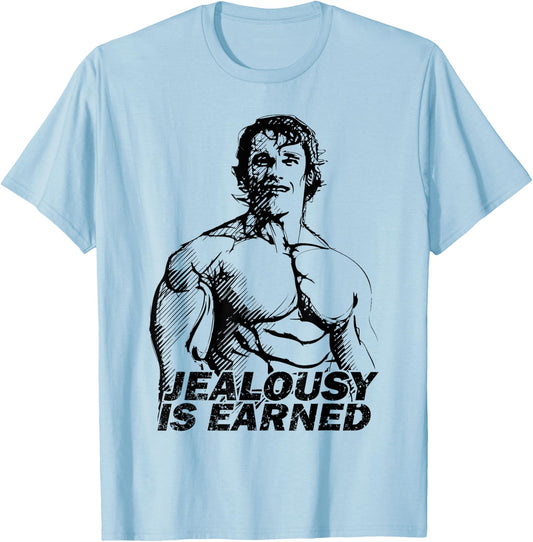 Bodybuilding Gym Inspiration Arnold Old School Golden Era T-Shirt - T-Shirt | Light Blue