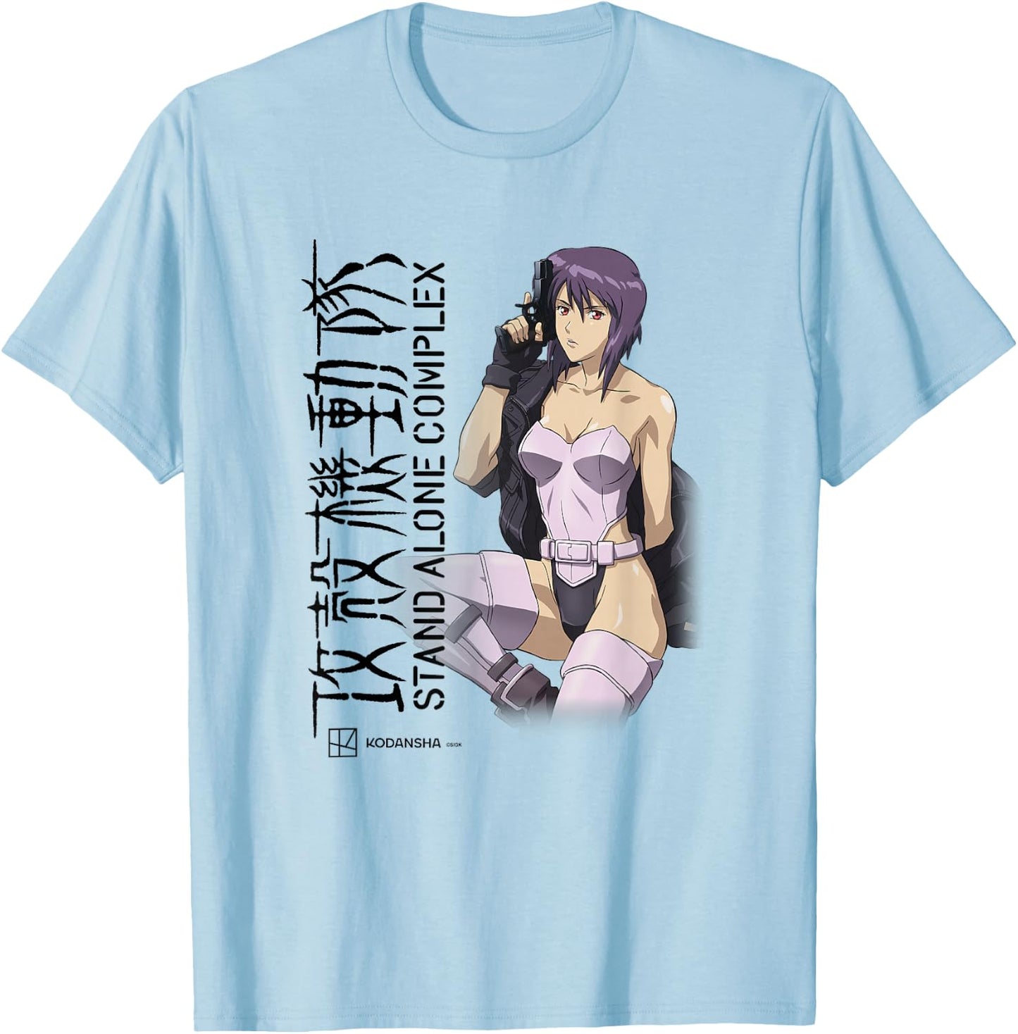 Ghost in the Shell: Stand Alone Complex Motoko Profile T-Shirt - T-Shirt | Light Blue