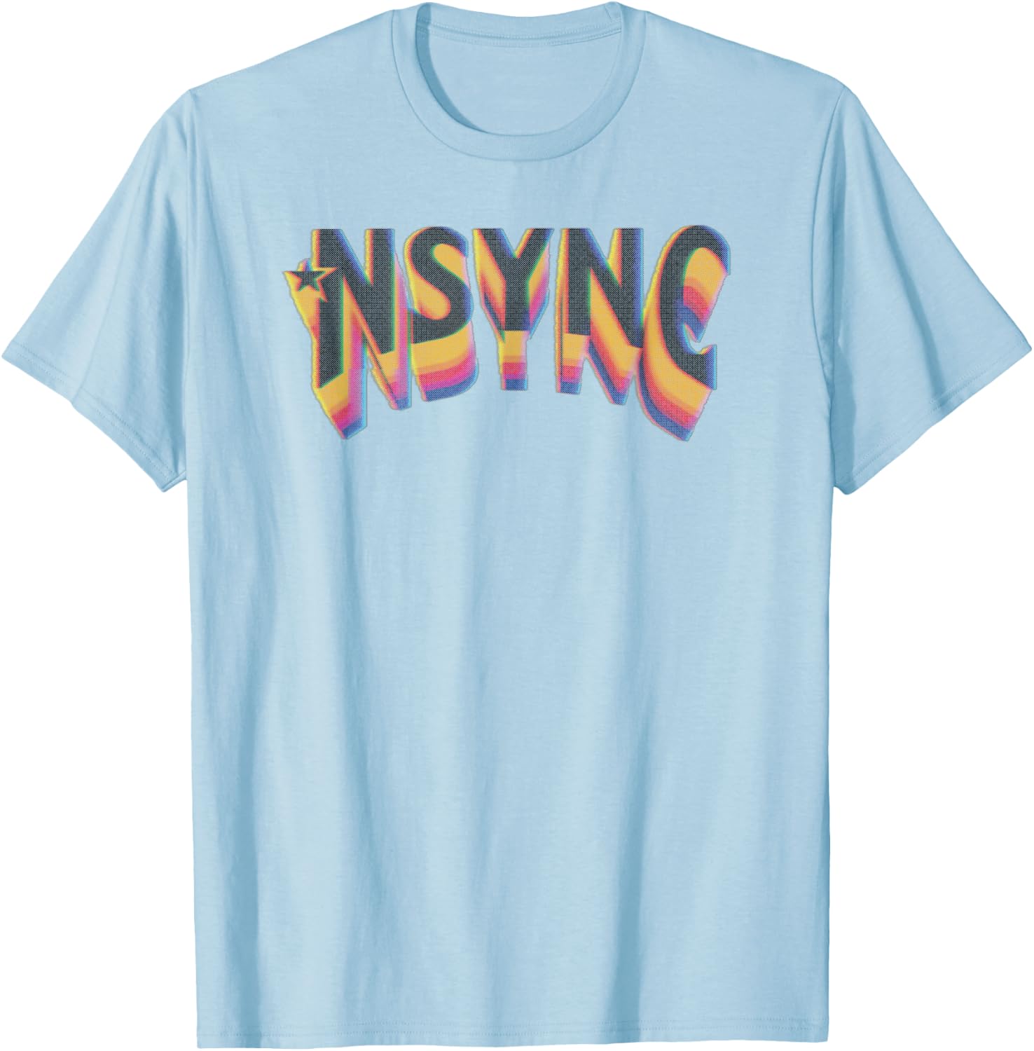 NSYNC Official Rainbow Fade T-Shirt - T-Shirt | Light Blue