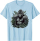 Gorilla Art Women Kids Primate Gorilla Lover T-Shirt - T-Shirt | Light Blue