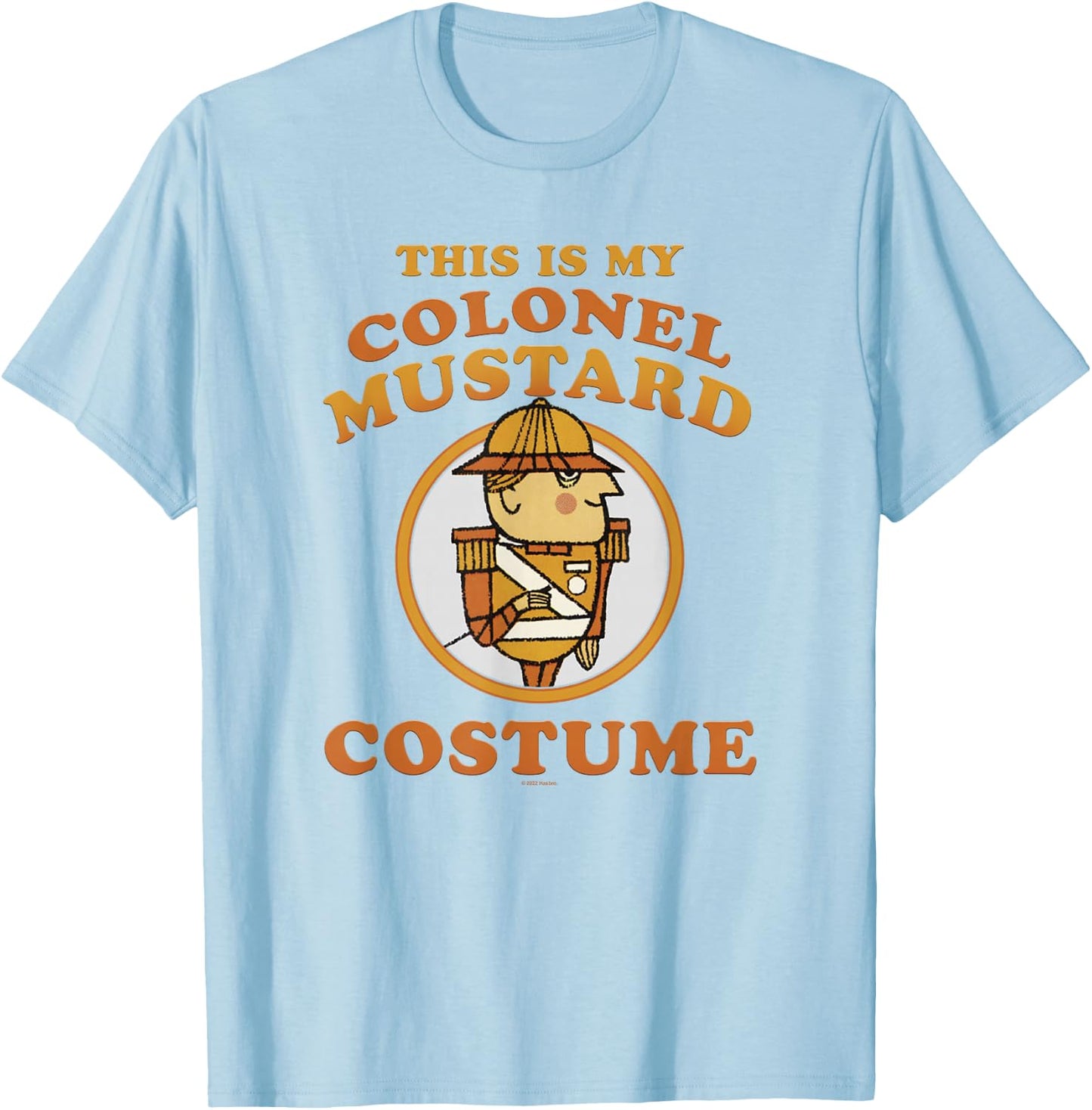 Clue This Is My Colonel Mustard Costume T-Shirt - T-Shirt | Light Blue