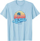 Vintage La Jolla California CA Classic 70s Retro Surfer T-Shirt - T-Shirt | Light Blue