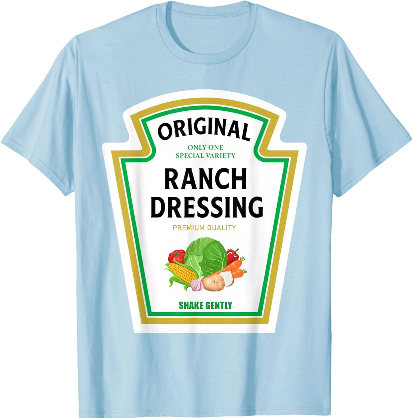 Ranch Dressing 2024 Ketchup Mustard Mayo Halloween Matching T-Shirt - T-Shirt | Light Blue