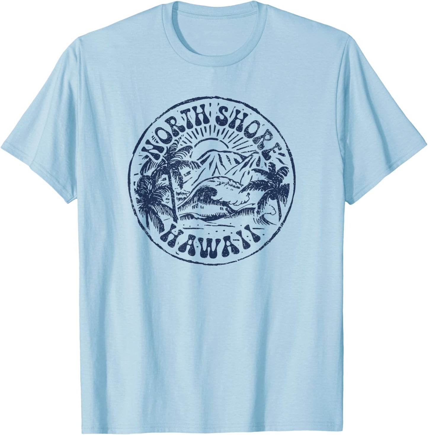 North Shore Hawaii T-Shirt - T-Shirt | Light Blue