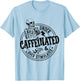 Under Caffeinated and Over Stimulated Skeleton Sarcastic T-Shirt - T-Shirt | Light Blue