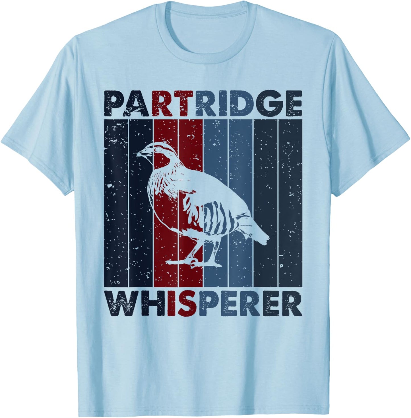 Hunting Dad Mom Whisperer - Hunter Vintage Partridge T-Shirt - T-Shirt | Light Blue