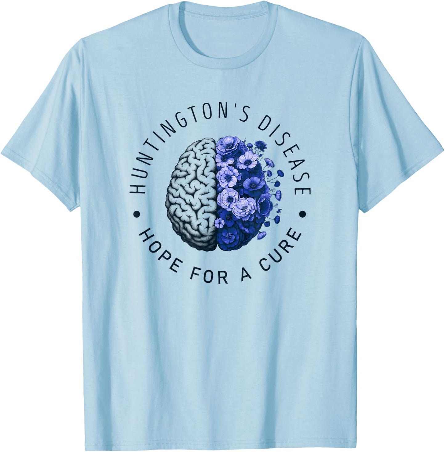 Huntington's Disease Awareness Hope for a Cure T-Shirt - T-Shirt | Light Blue