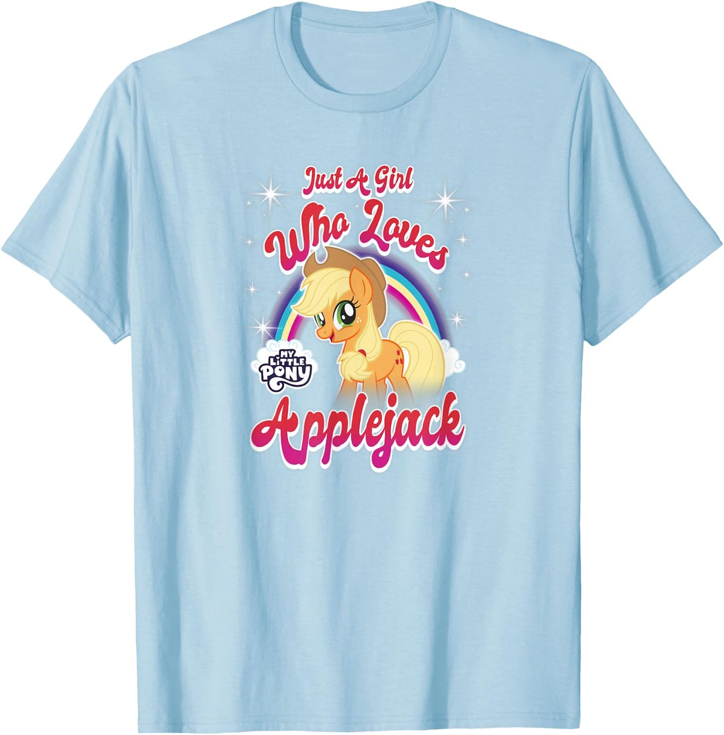 My Little Pony: Friendship is Magic Girl Who Loves Applejack T-Shirt - T-Shirt | Light Blue