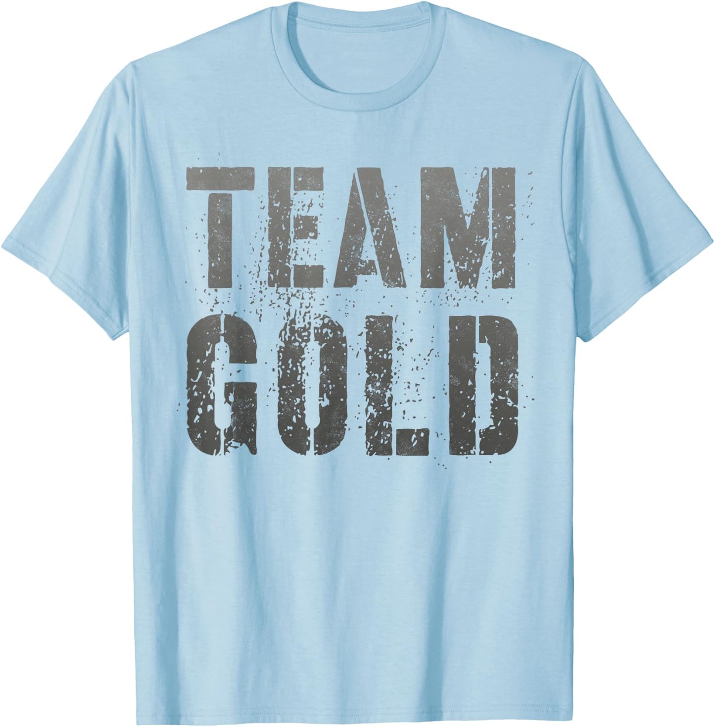 Vintage TEAM GOLD Summer Camp War Game Sports In September T-Shirt - T-Shirt | Light Blue