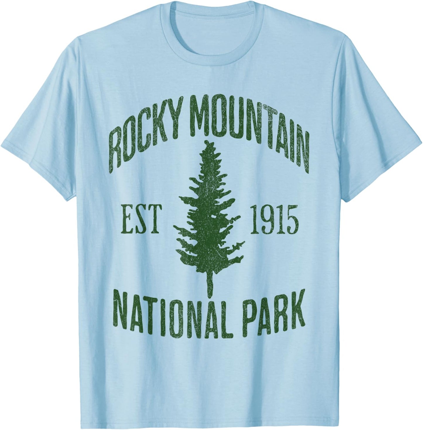 Rocky Mountain National Park T-Shirt - T-Shirt | Light Blue