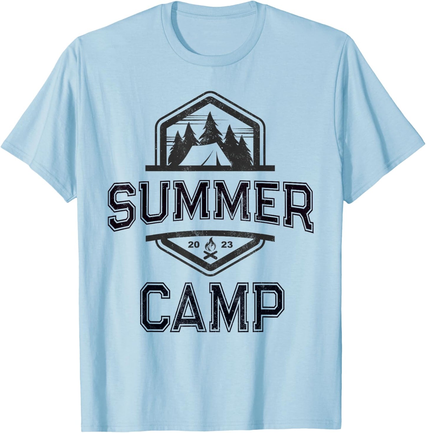 Cute SUMMER CAMP Director Counselor Camping Host Crew Yellow Men Women Kids T-Shirt - T-Shirt | Light Blue