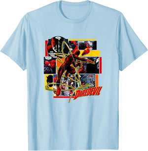 Marvel Comics Retro Classic Daredevil Comic The Billy Club T-Shirt - T-Shirt | Light Blue