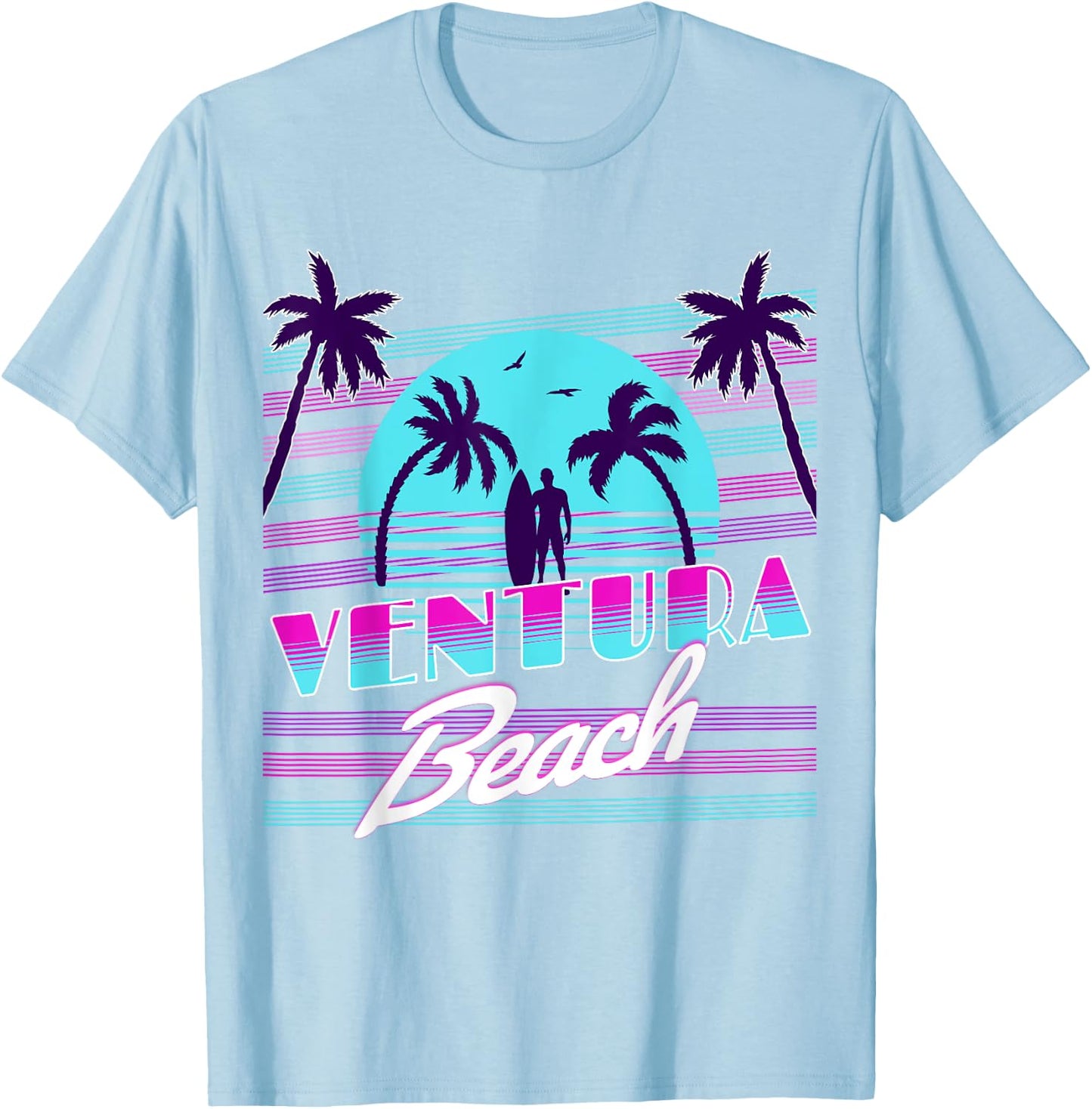 Ventura Beach Men Women Kids T-Shirt - T-Shirt | Light Blue