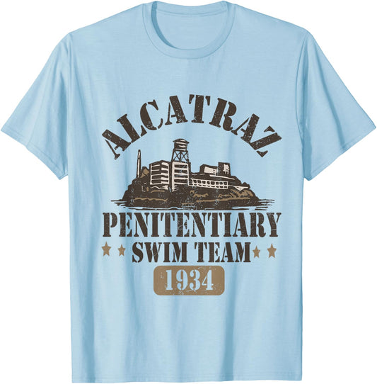 san francisco alcatraz Swim Team from 1934 T-Shirt - T-Shirt | Light Blue