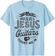If It Involves Jesus And Guitars Guitarist Christian Music T-Shirt - T-Shirt | Light Blue