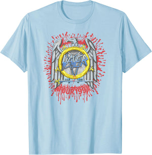 Slayer – Tour 91 Eagle T-Shirt - T-Shirt | Light Blue